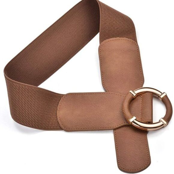 New Women Elastic Belt Dress Stretchy Wide Waist - Picture 1 of 6
